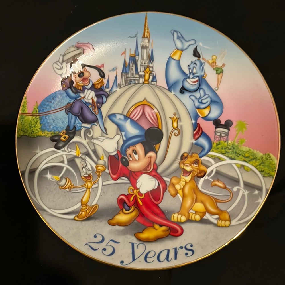 DISNEY - 25 years Anniversary plate 1996